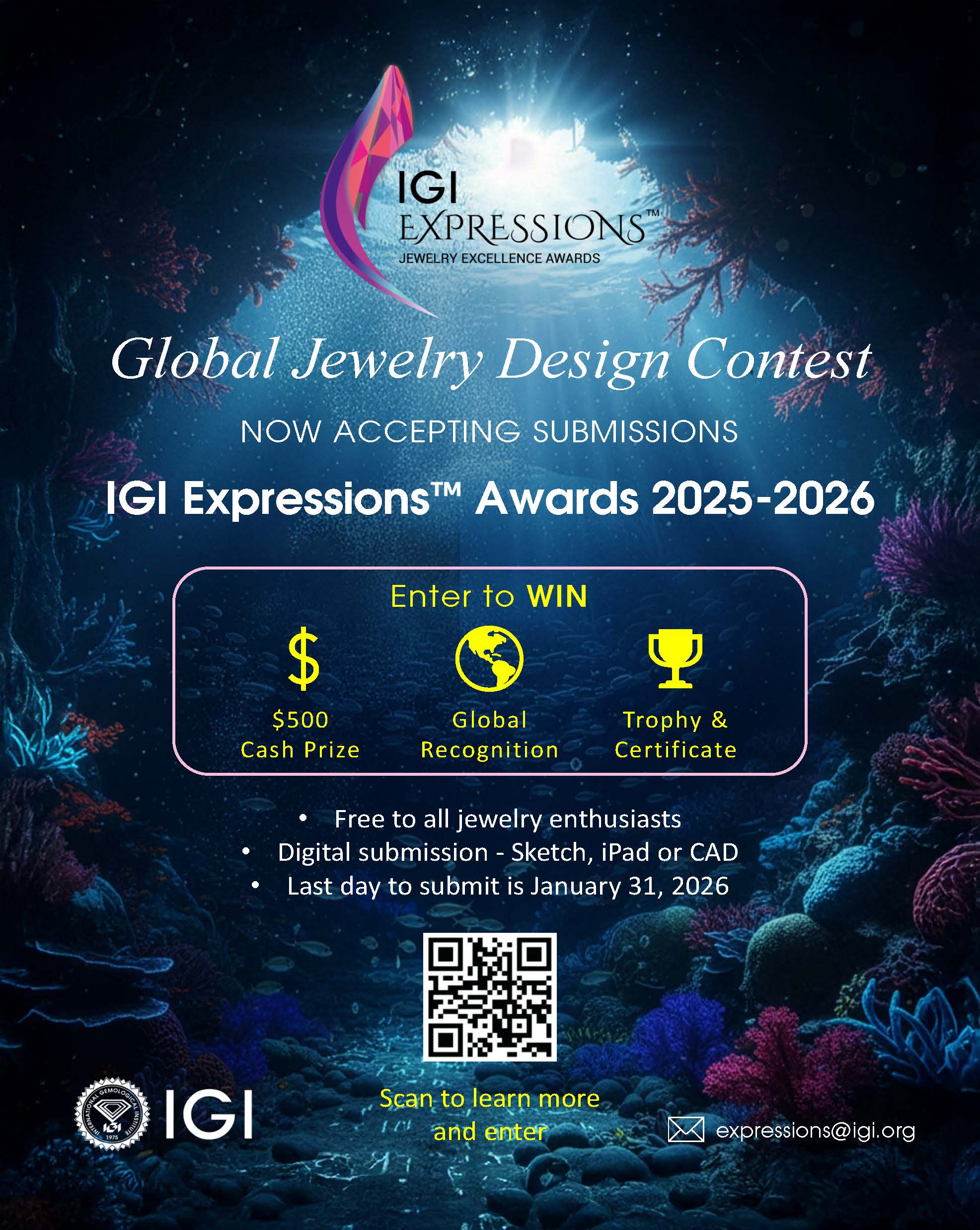 Global Jewelry Design Contest Poster