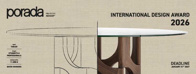 2026 Porada International Design Award Competition Poster