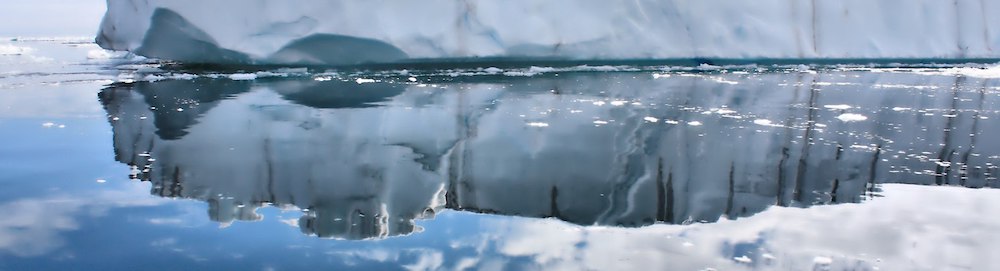 Melting glaciers in Greenland
