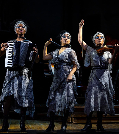 Crystal Thompson built the costumes worn by the Fates in Hadestown. Photo courtesy of Crystal Thompson