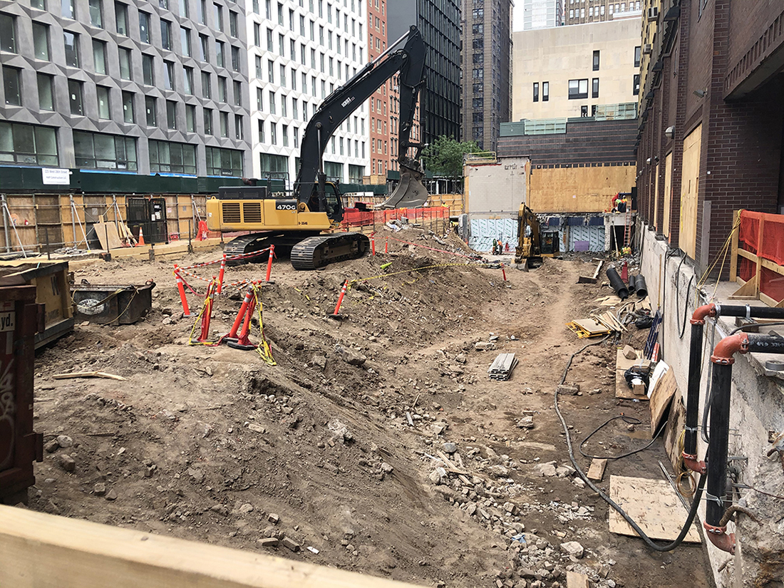 breaking ground for construction