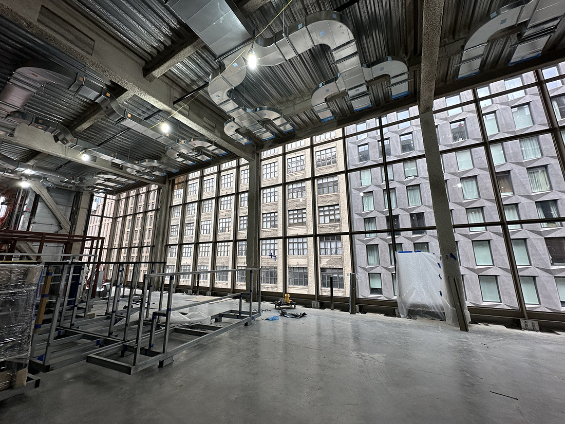 interior construction of academic building