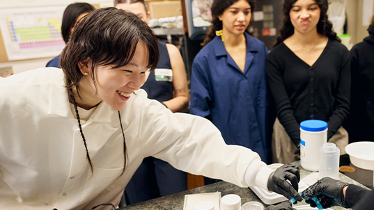 students in FIT sustainability course