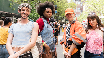 Group of students posing together