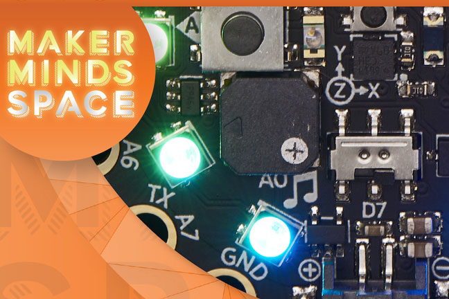 maker minds space graphic
