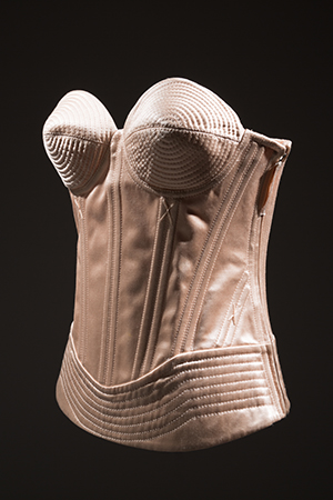 pale pink with conical, quilted breast cups