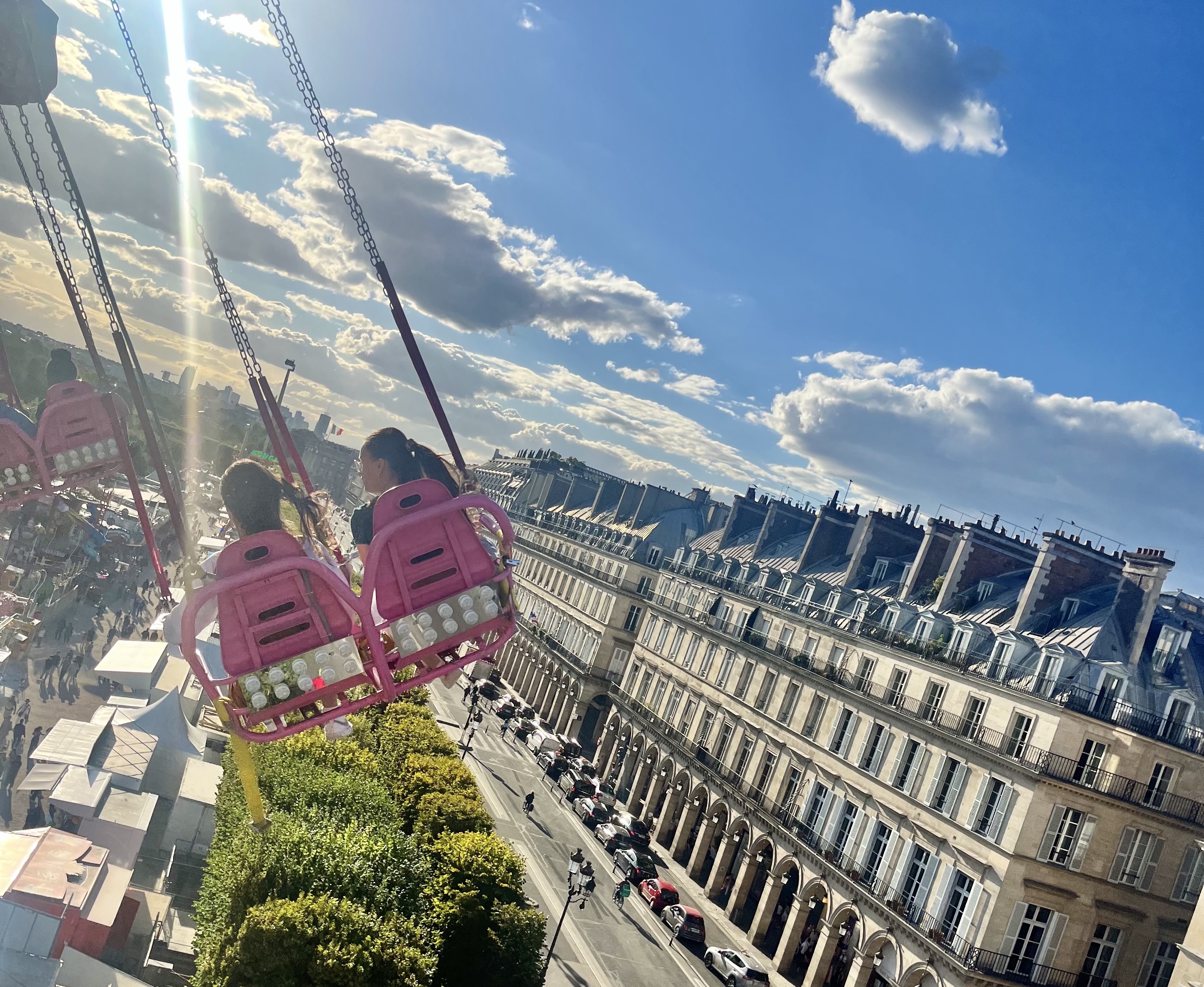 Students on ride in Paris