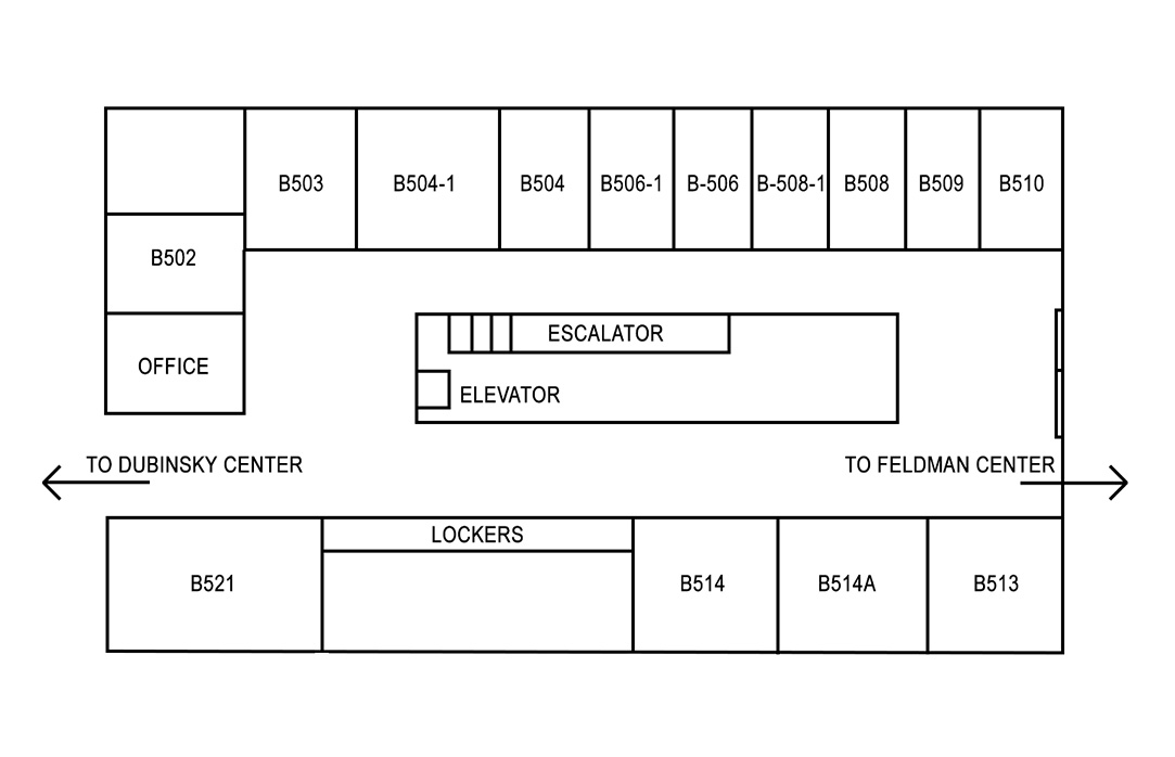 B Building 5th Floor Map