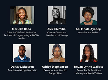 Panelists for Paving the Way as a Black Creative