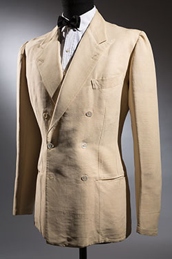cream double breasted jacket
