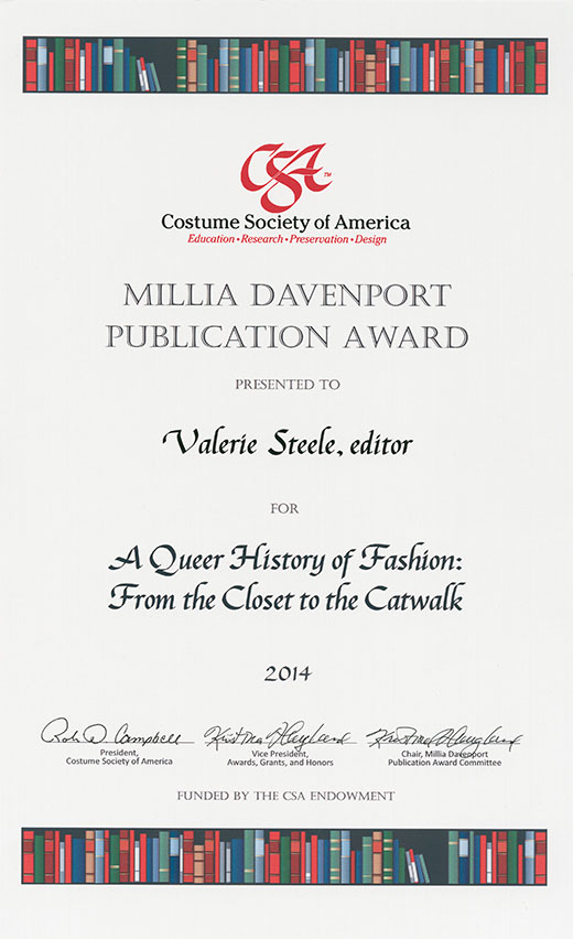 CSA Award Certificate