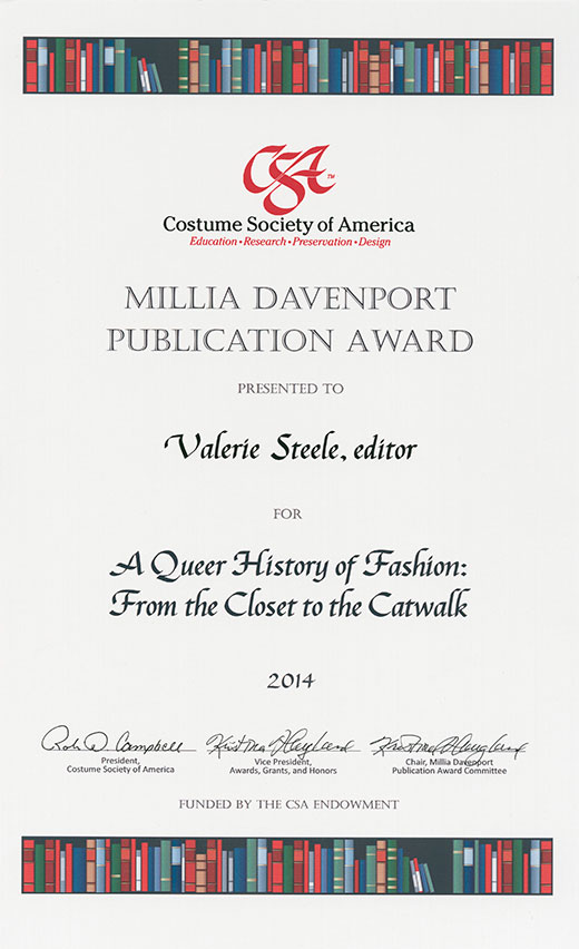 CSA Award Certificate