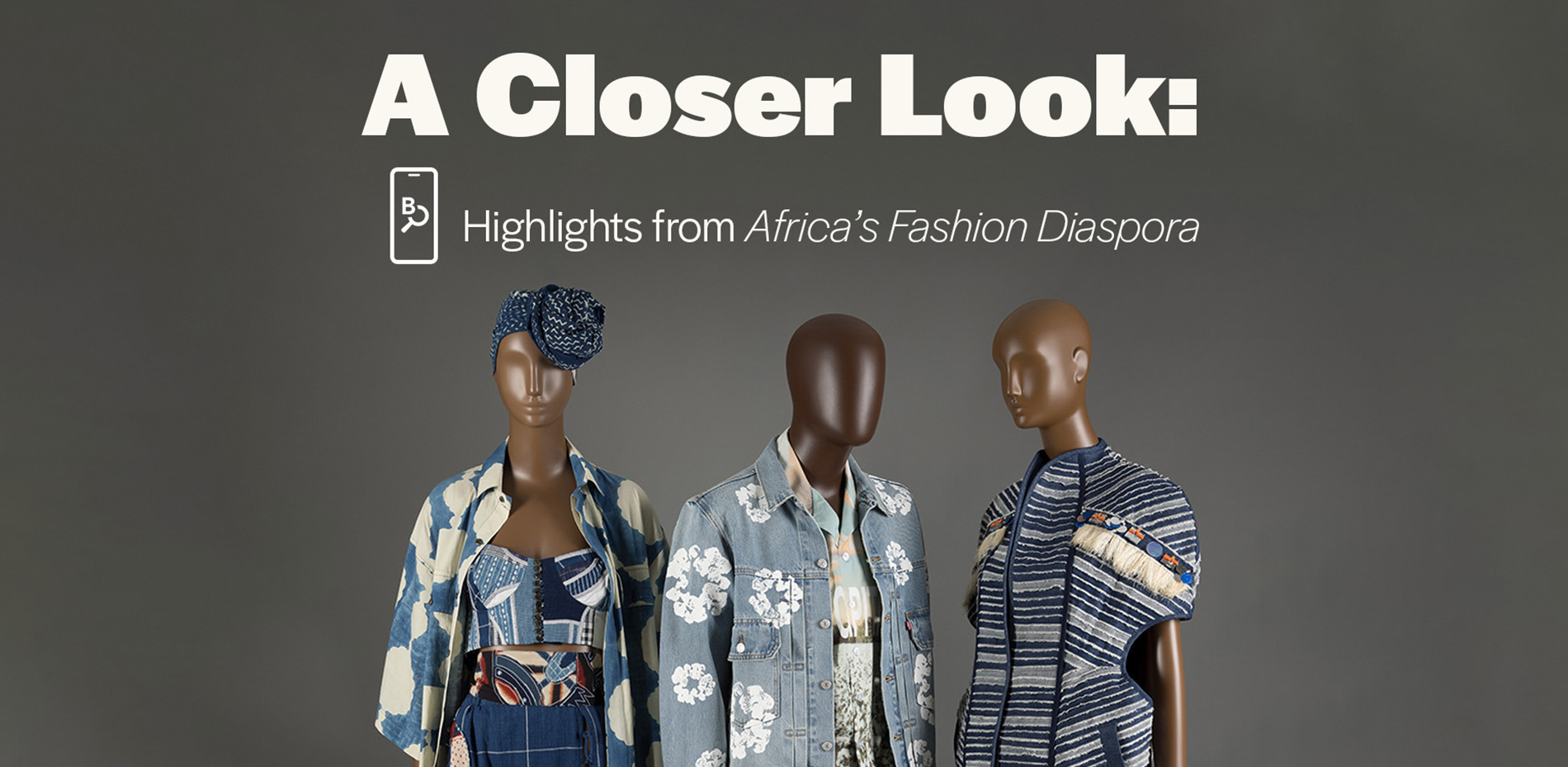 three denim ensembles