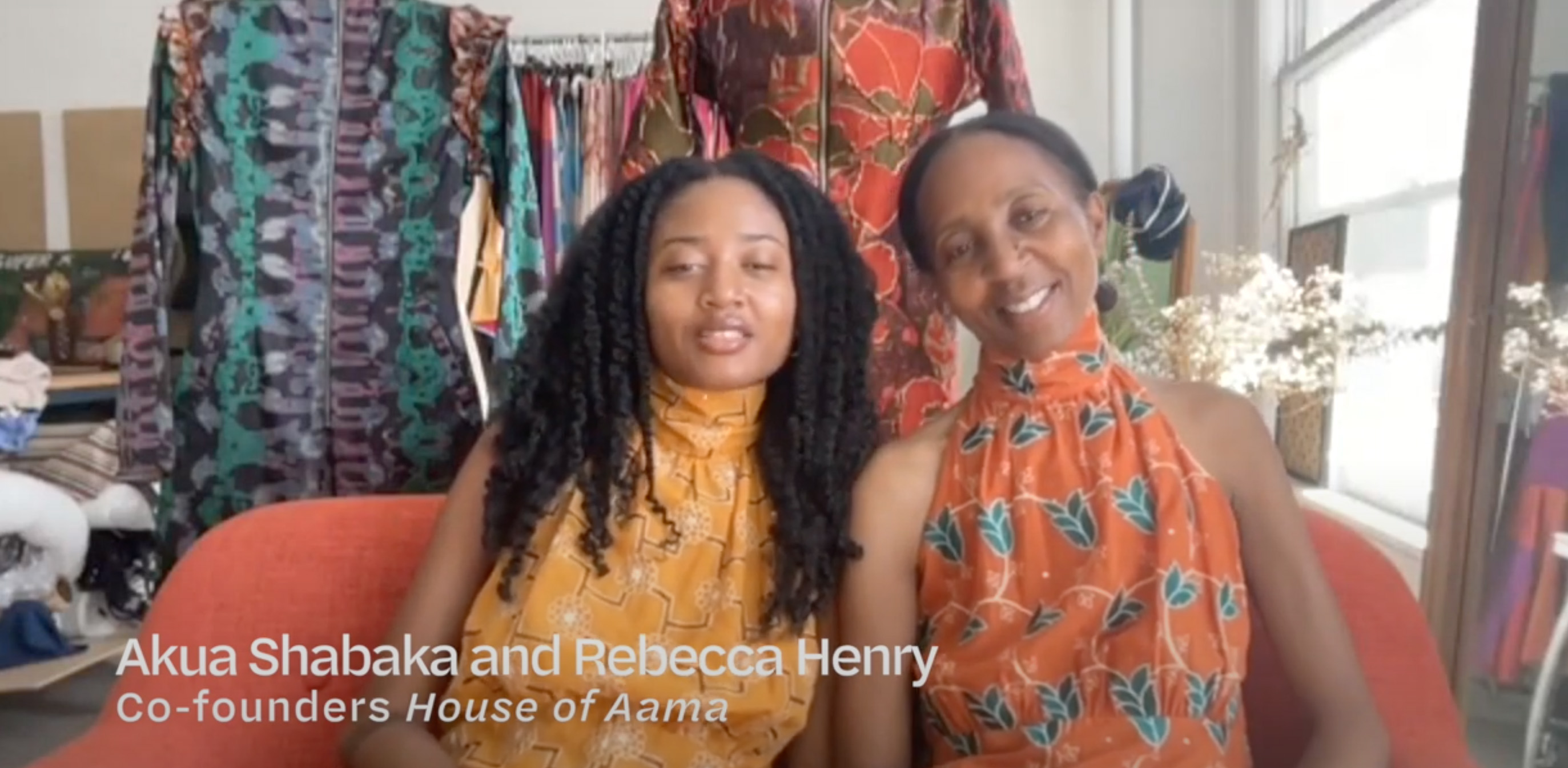 akua and rebecca, the designers of the house of aama