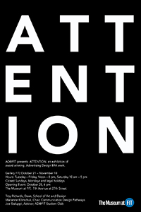 Advertising Design exhibition 2017 poster