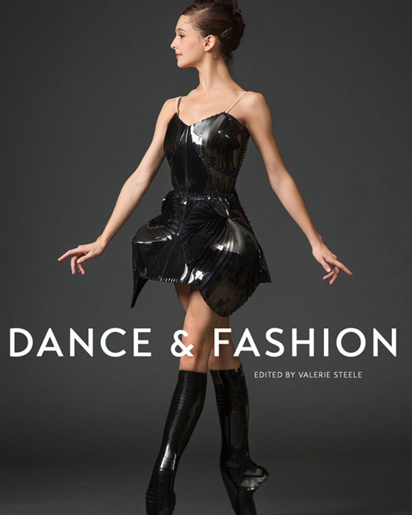 dance and fashion book cover, with a ballerina in a black ensemble