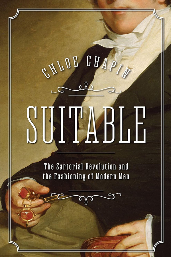 Suitable book cover with painting of a man in a suit