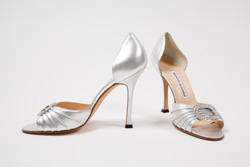 silver pumps