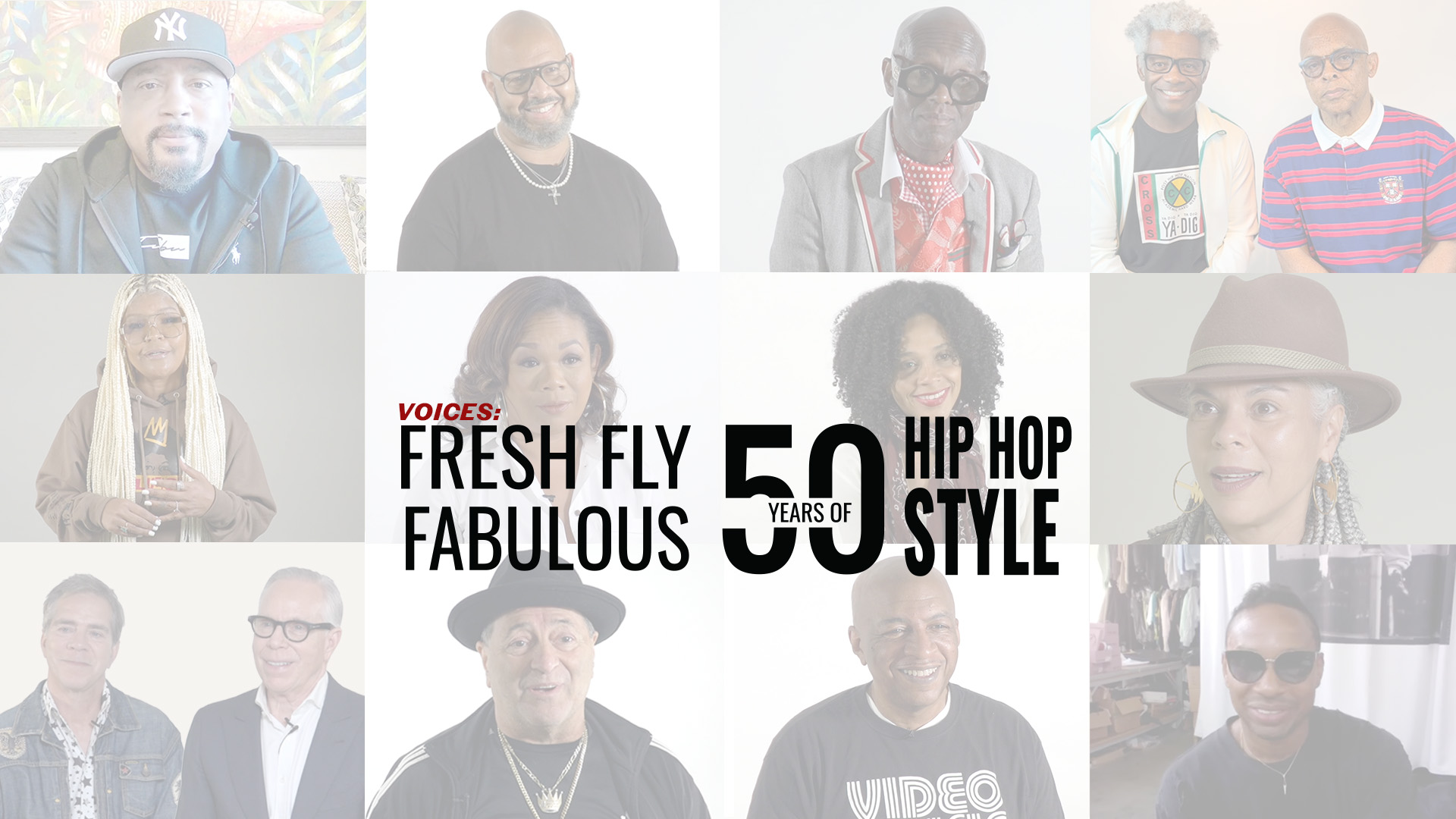 grid of featured interviews for hip hop style