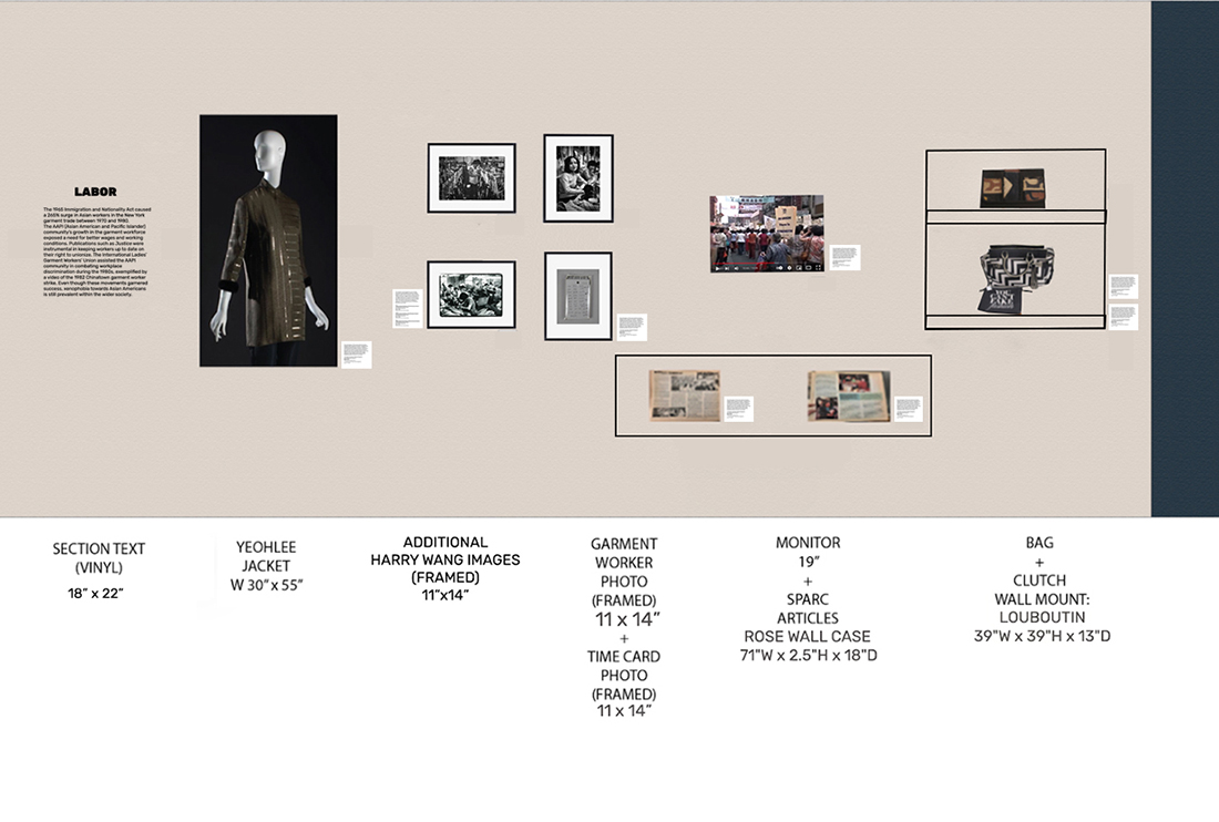 class mockup of exhibition