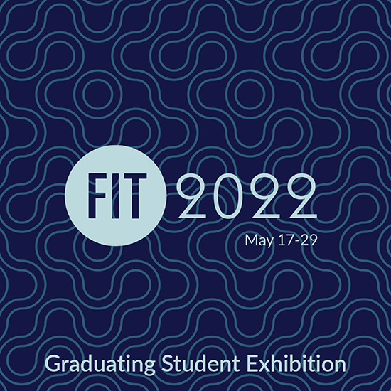 graphic for graduating student exhibition may 17-29 2022