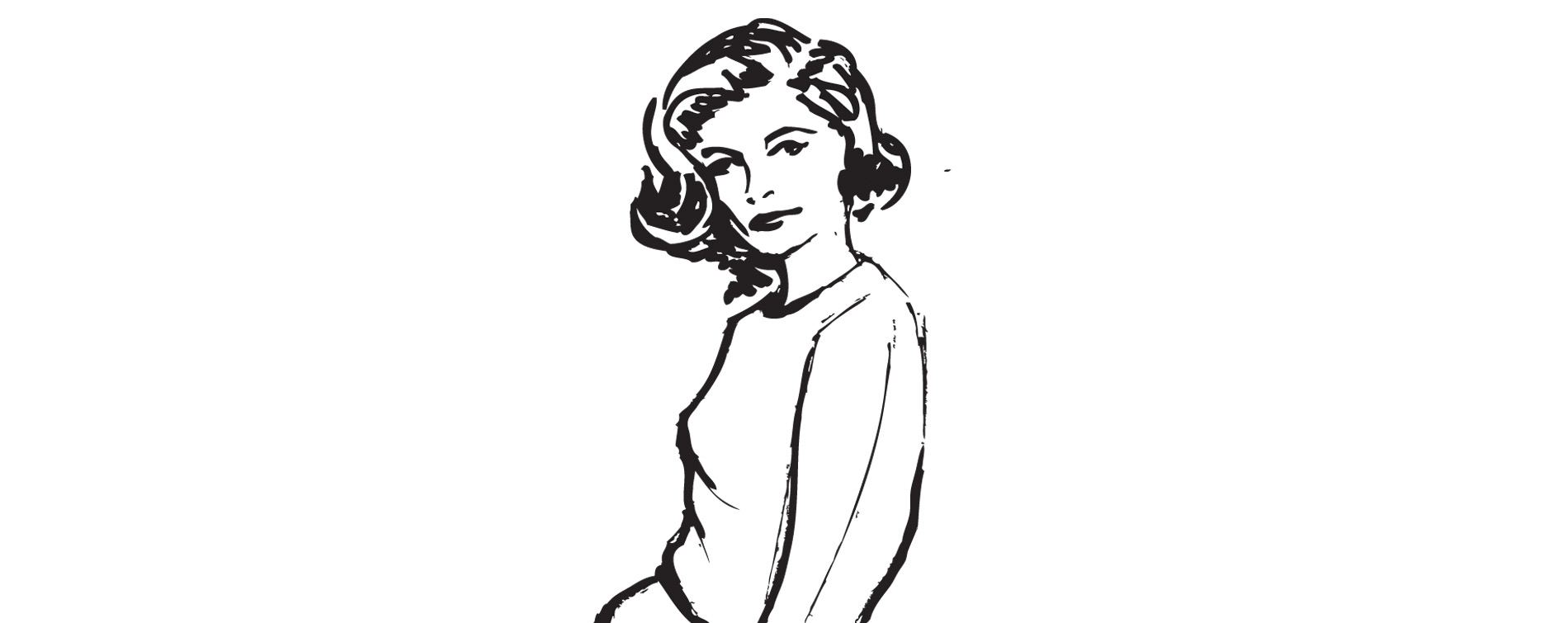 illustration of lauren bacall