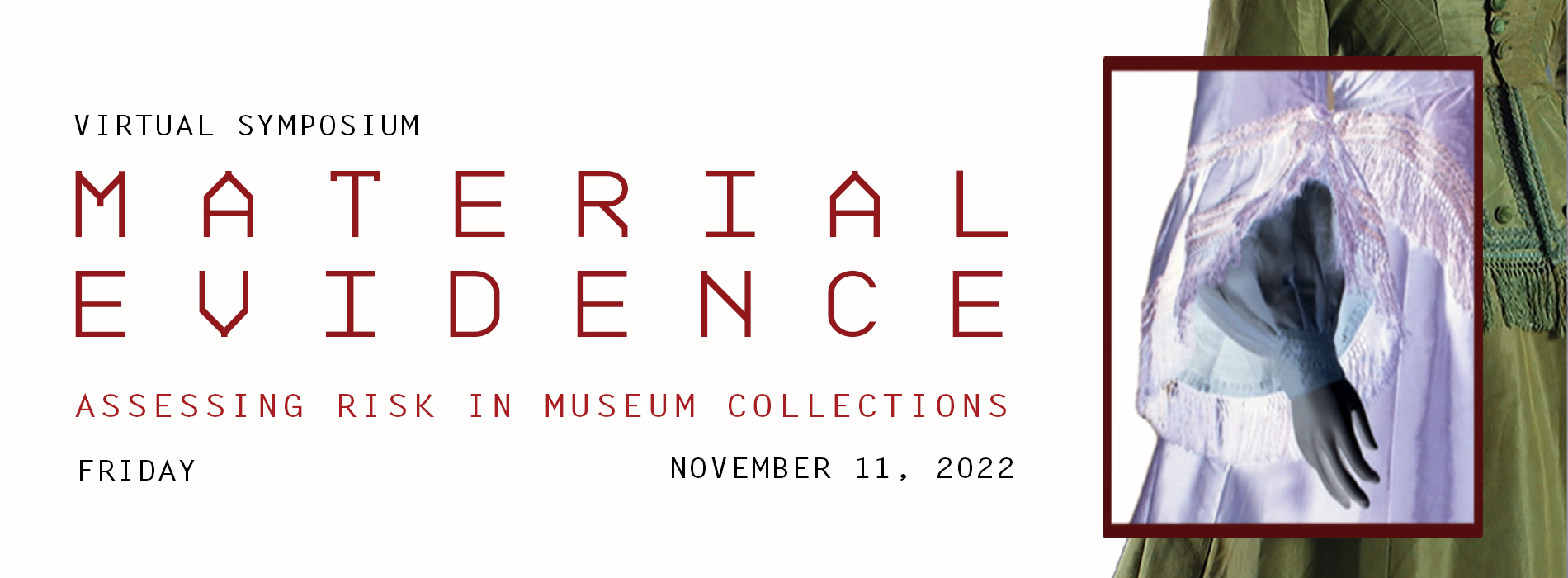 material evidence symposium banner graphic 
