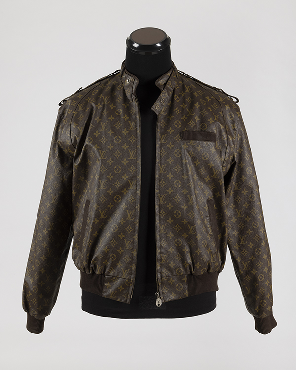 Counterfeit Louis Vuitton monogram racer style jacket
