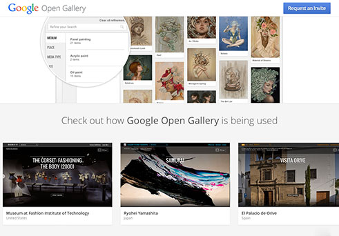 Google open gallery page