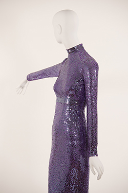 Purple Sequinned Mermaid Dress