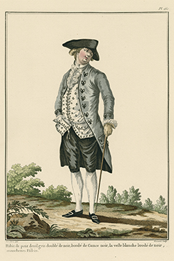 illustration of man standing with hand in pocket