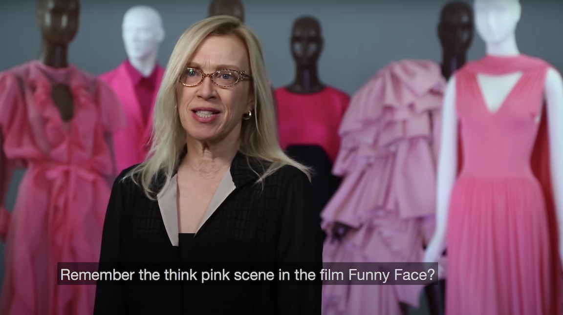 Valerie Steele speaking on the Pink Exhibition