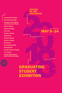 Art and Design Graduating Student Exhibition 2018 poster