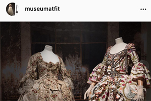 screenshot of the museum at fit instagram